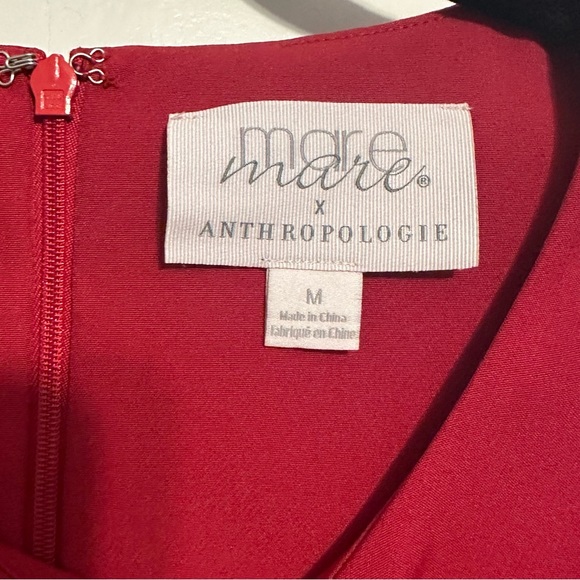 Elegant Redish Magenta Sleeveless Dress - Picture 4 of 6